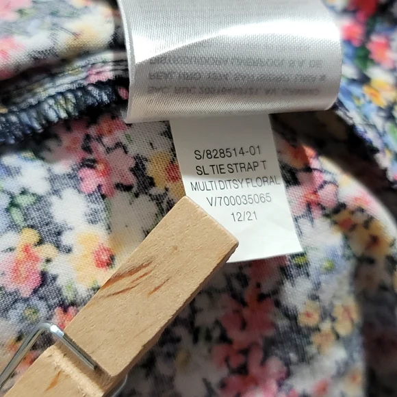OLD NAVY DITSY FLORAL MINI DRESS   CAMI TANK TOP BOHEMIAN RUFFLE HEM XL PETITE - Picture 10 of 12